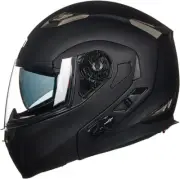 Bluetooth Integrated Modular Flip up Full Face Motorcycle Helmet Sun Shield Mp3