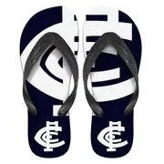 Carlton Blues AFL Thongs Plugger Flip Flops