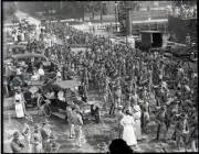 Philadelphia PA Marines shown marching barracks League Island- 1915 Old Photo