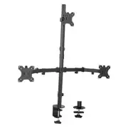 Triple LCD Monitor Desk Mount Stand Heavy Duty and Fully Adjustable, 3