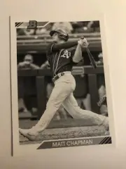 2020 Bowman Heritage Black & White Parallel Matt Chapman A's 73
