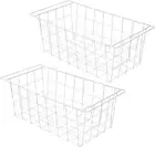 Chest Freezer Baskets 17.5" Freezer Organizer Bins Deep Freezer Storage Bins