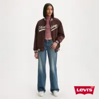 在飛比找momo購物網優惠-【LEVIS 官方旗艦】女款 低腰寬直筒牛仔長褲 / 復古深