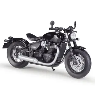 Welly 1:12 Triumph Bonneville Bobber 壓鑄車收藏品愛好摩托車模型玩具