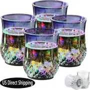 LED Cups 4 PACK Flashing Light Up Automatic Water Activated Color Changing Wine