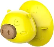 Pet Dog Chew Toys Rubber Piggy Type Dog Biscuit Molar Biscuits Toys Pet Teething Stick Puppy Dental Care Pet Supplies Small Dogs cleaning expends energy grinding teeth (Color : Yellow)