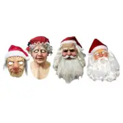 Christmas Latex Mask Cosplay Props for Party Fancy Dress Costumes Theaters