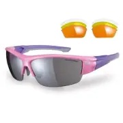 Sunwise Evenlode Pink Cycling Sunglasses includes 3 Interchangeable Lenses