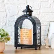 TRIROCKS Memorial Lantern 11'' High Walk Beside Us Remembrance Lantern With