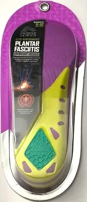 RBX Elite Performance Plantar Fasciitis Orthotic Insole women's 6-10 no trim
