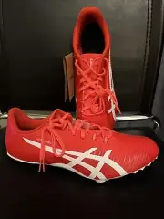 Asics Hypersprint 8 Men Size 10.5 Track & Field Shoes Pink White Brand New