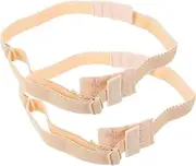 WRITWAA 2pcs Adjustable Low Back Strap Extenders Converter for Backless Styles Comfortable Practical Strap for Various Outfits