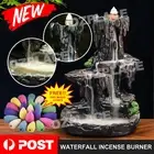 Backflow Mountain Waterfall Smoke Incense Burner Censer Holder +100 Cones