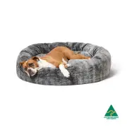 Snooza Cuddler Luxury Pet Dog Bed Chinchilla Large 90cm Calming Dog Bed