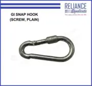 8 mm Stainless Steel Snap Hook with Screw Lock Mechanism Ideal Plain Design