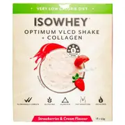 Isowhey Optimum VLCD + Collagen Shake Strawberry & Cream 18 x 55g