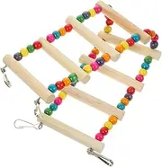 BESPORTBLE Bird Cage Ladder Toy Parrot Climbing Step Ladder for Mental and Physical Stimulation