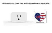Premium US Smart Socket Power Plug with Enhanced Energy Monitoring (1 unit)