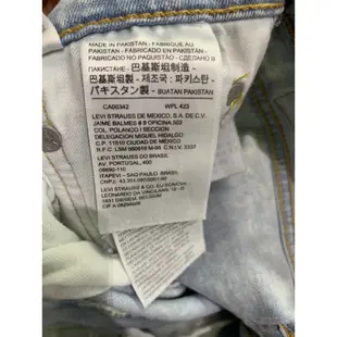 Levi's 511 牛仔長褲 /修身牛仔褲 /修身窄管/ 男生丹寧牛仔褲/洗白刷舊 LEVIS-045113622