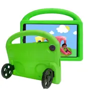Wheel Samsung Tablet Case For Tab A 10.1 T510/T515(2019) Shockproof Stand Cover With Handle Stand-Green