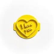 The Cookie Cutter Hub I Love You Heart Embosser No 33 /Stamp for Cupcakes Fondant Icing Clay Cake Baking Decoration