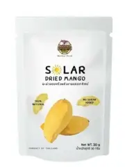 Dried Mango Fruit Organic (No sugar added) Solar Dried Mango Slices Snacks 30g