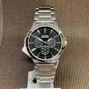Casio MTP-V300D-1A Black Analog Stainless Steel Quartz Men's Casual Dress Watch