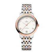 Omega De Ville 34 Chronometer Rose Gold & Stainless Steel White Dial 434.20.34.20.02.001