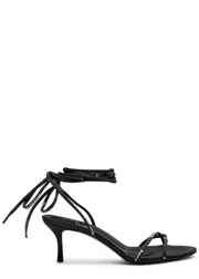 Alexander Wang Helix 65 Lace-up Woven Sandals - Black - 36 (IT36/ UK3) 36 (IT36/ UK3)