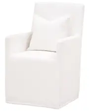 Essentials For Living Shelter Slipcover Arm Chair With Casters