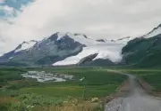 The Worthington Glacier on the Richardson Highway near Valdez Alas- Old Photo
