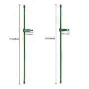 Support Stake Plant Stakes 16in/40cm Adjustable Fiberglass Green Flowers