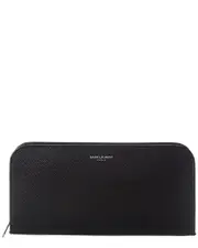 Saint Laurent Grain Leather Zip Around Wallet