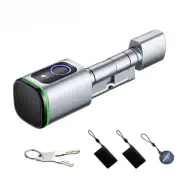 Tuya Smart Electronic Door Lock Cylinder Core Fingerprint APP Key IC Card Unlock