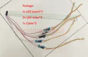 5Set Universal LED Backlight Strip Kit,Update 15''-24'' CCFL LCD Monitor To LED