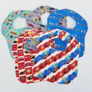 Baby Bibs Disney Cars Prints 5 x Mixed Pack 100% Cotton Handmade New