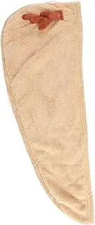 HONITANO Antler Quick Dry Hair Towel Coral Fleece Shower Cap for Fast Hair Drying Lightweight and Absorbent for Home Travel Gym Pool Use