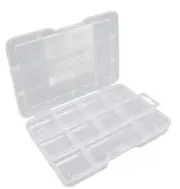 PLASTIC CASE BEADS SEQUINS 5D PAINTING BUTTONS CRAFTS SCREWS 11 COMPARTMENT