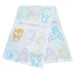 【小禮堂】SANRIO 日本製 身體沐浴巾 26X80CM 《粉排站款》(平輸品)