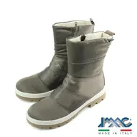 在飛比找momo購物網優惠-【IMAC】厚底側拉鍊保暖內絨毛防水羽絨靴 米灰色(4578
