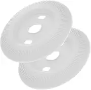 2pcs Thermostat Wall Plate Cover Trim Kit Stylish and Easy to Clean Wall Plates for Thermostat Protects from Scratches Hassle Installation
