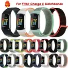 For Fitbit Charge 5 New Woven Sport Loop Band Wrist Strap Smart Watch Bracelet