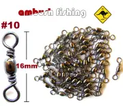 50, Barrel Swivels Size #10 Black Fishing Gear Tackle Bream whiting Flathead