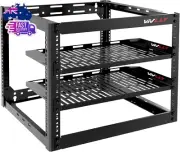 Open Frame 10U Rack for Networking, Servers, Audio, and Video Equipment, Heavy D