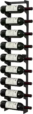 HPILISH Y-Furniture Wall Series - Wall Mounted Steel Wine Rack Label View Displa