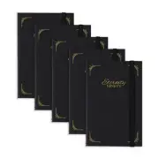 Eternity Ninety Flat Book 100% Cotton 4"" x 6"" (Portrait - Stitch Bound) Black