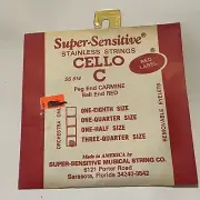 Red Label Super Sensitive Cello C Single String 3/4 SS 614