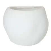 Rogue Lyon Planter Pot Ceramic Decorative Flower Plant Pot White 30x24cm