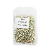 Rhinestones Diamond Crystal Glass AB Nail Art Flat Back Gems SS12 3.2mm 1440pcs