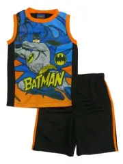 DC Comics Boys 2-Piece Batman Tank Top & Shorts Athletic Set